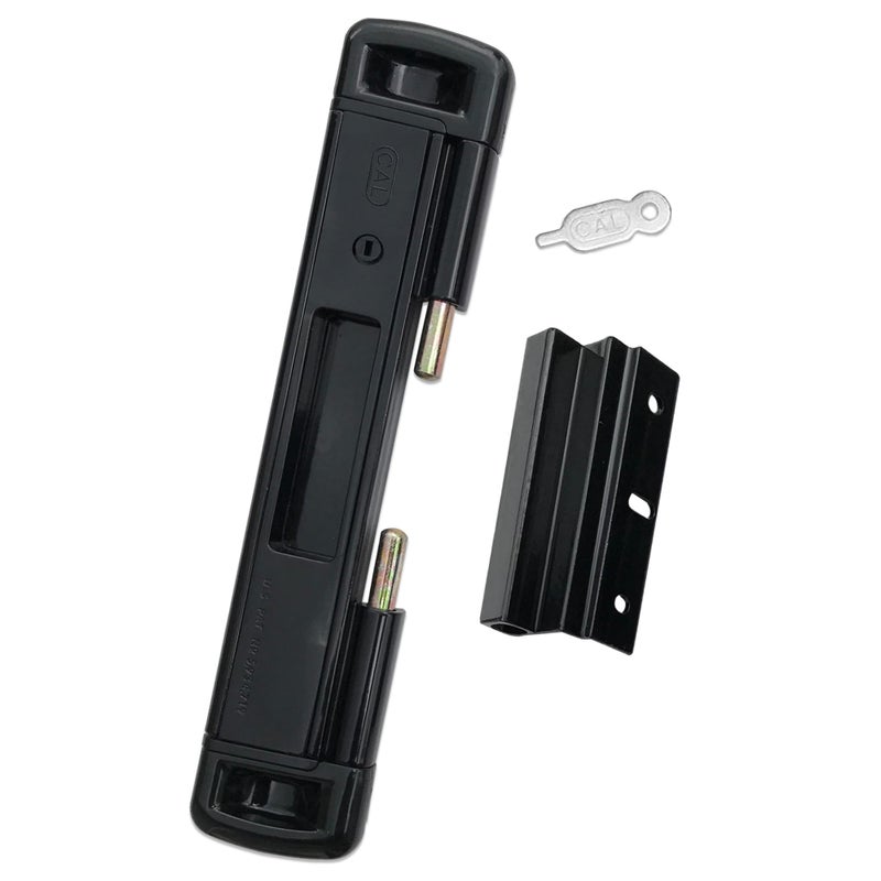 CAL DOUBLE-BOLT LOCK Double Bolt Lock for Sliding Glass Doors - Newly Patented - Advanced Technology to Keep Your Family Safe and Secure - High Security Lock - Virtually Burglar Proof (Black) - Image 1